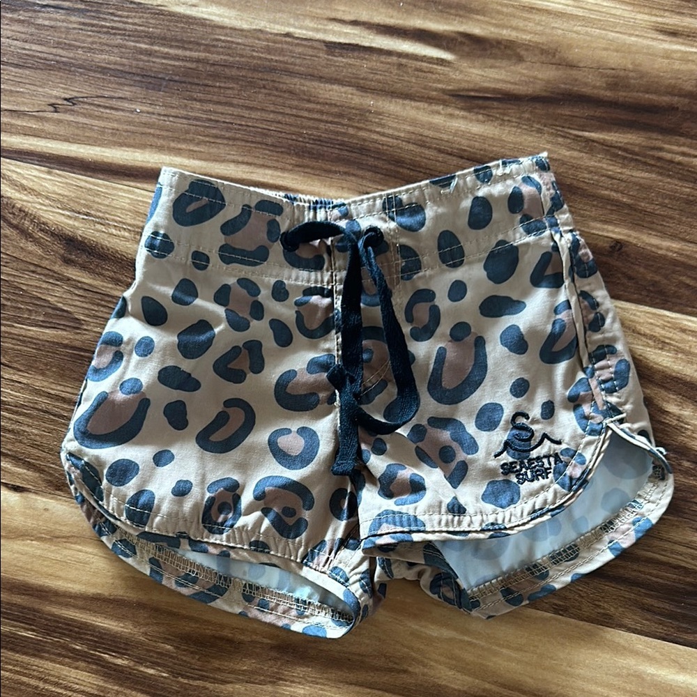 Leopard Print Swim Shorts